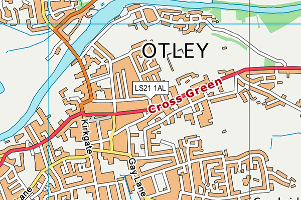 LS21 1AL map - OS VectorMap District (Ordnance Survey) LS21 1AL map - OS VectorMap District (Ordnance Survey)