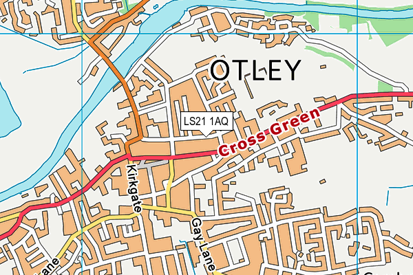 LS21 1AQ map - OS VectorMap District (Ordnance Survey) LS21 1AQ map - OS VectorMap District (Ordnance Survey)