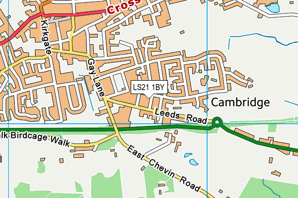LS21 1BY map - OS VectorMap District (Ordnance Survey)