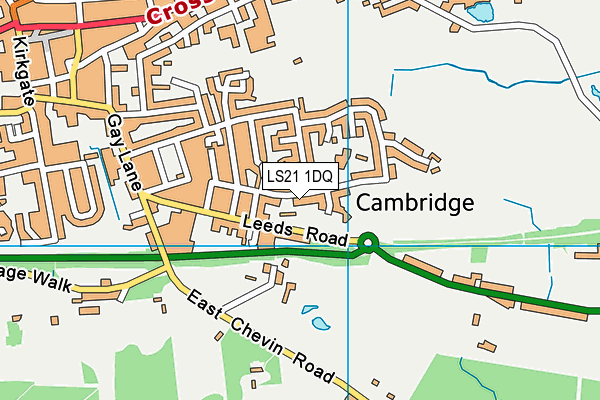 LS21 1DQ map - OS VectorMap District (Ordnance Survey) LS21 1DQ map - OS VectorMap District (Ordnance Survey)