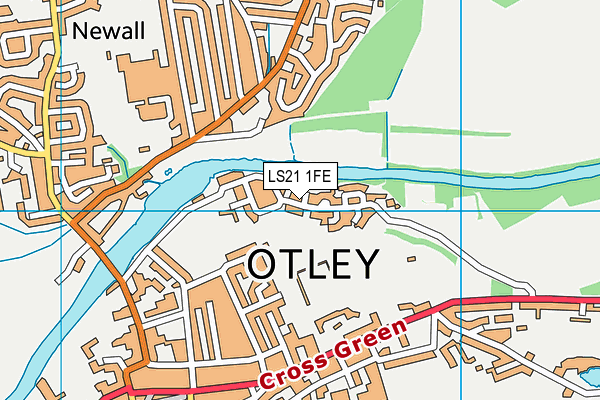 LS21 1FE map - OS VectorMap District (Ordnance Survey) LS21 1FE map - OS VectorMap District (Ordnance Survey)
