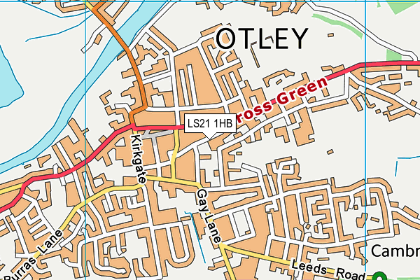 LS21 1HB map - OS VectorMap District (Ordnance Survey)