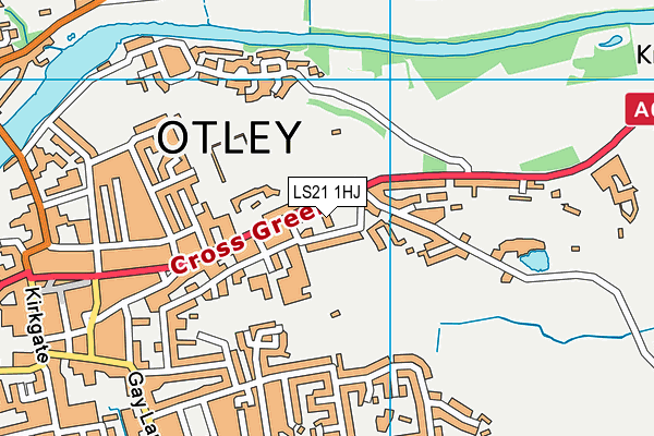 LS21 1HJ map - OS VectorMap District (Ordnance Survey) LS21 1HJ map - OS VectorMap District (Ordnance Survey)