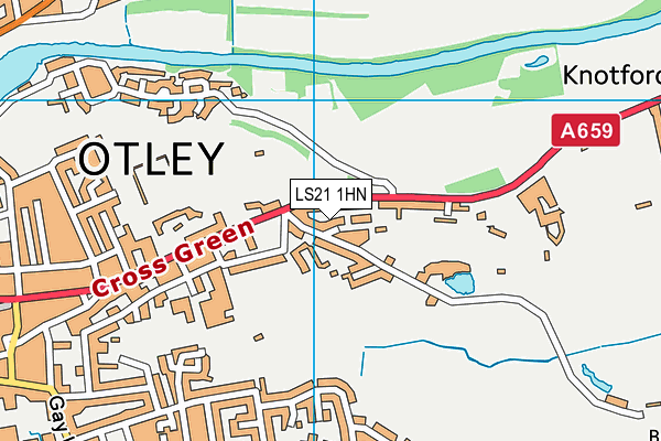LS21 1HN map - OS VectorMap District (Ordnance Survey)
