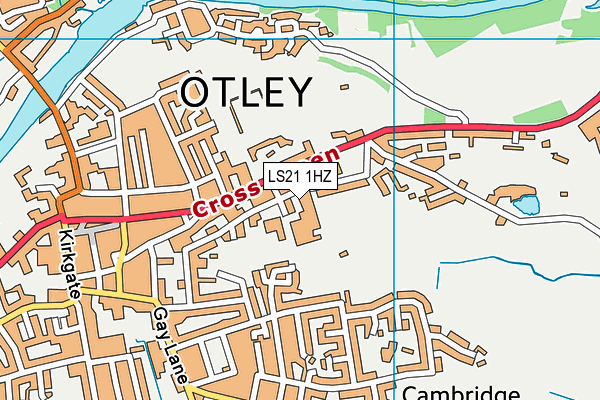LS21 1HZ map - OS VectorMap District (Ordnance Survey) LS21 1HZ map - OS VectorMap District (Ordnance Survey)