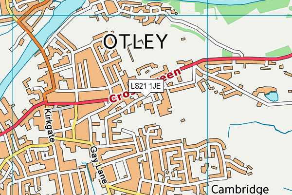 LS21 1JE map - OS VectorMap District (Ordnance Survey) LS21 1JE map - OS VectorMap District (Ordnance Survey)