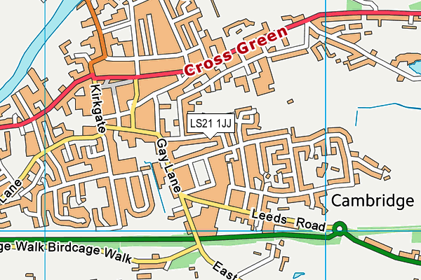 LS21 1JJ map - OS VectorMap District (Ordnance Survey) LS21 1JJ map - OS VectorMap District (Ordnance Survey)