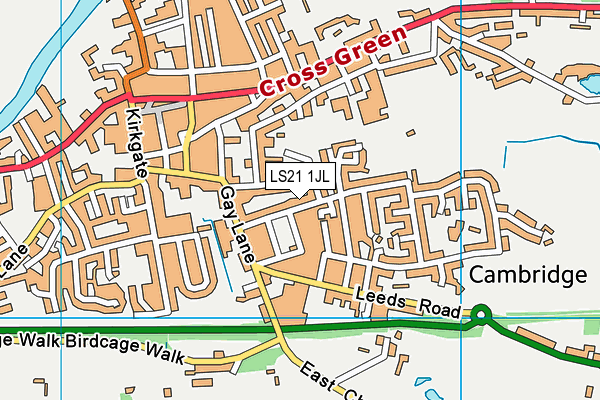 LS21 1JL map - OS VectorMap District (Ordnance Survey) LS21 1JL map - OS VectorMap District (Ordnance Survey)