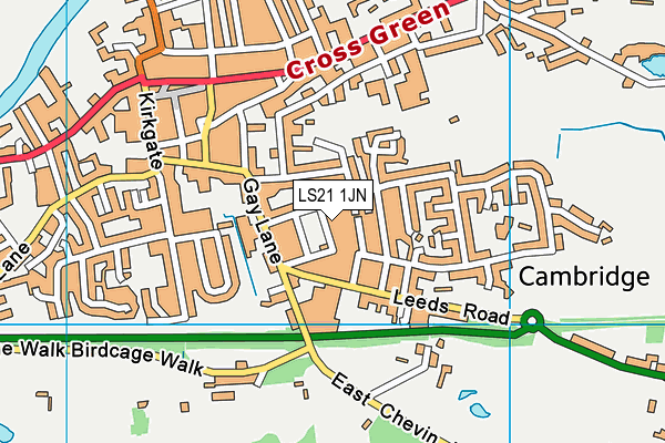 LS21 1JN map - OS VectorMap District (Ordnance Survey) LS21 1JN map - OS VectorMap District (Ordnance Survey)
