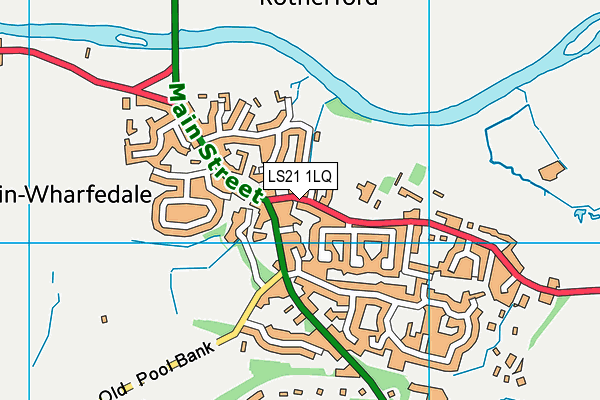 LS21 1LQ map - OS VectorMap District (Ordnance Survey) LS21 1LQ map - OS VectorMap District (Ordnance Survey)