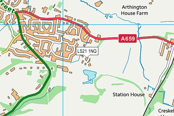 LS21 1NQ map - OS VectorMap District (Ordnance Survey) LS21 1NQ map - OS VectorMap District (Ordnance Survey)