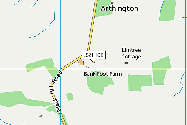 LS21 1QB map - OS VectorMap District (Ordnance Survey)