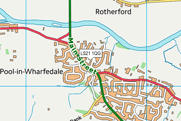 LS21 1QG map - OS VectorMap District (Ordnance Survey) LS21 1QG map - OS VectorMap District (Ordnance Survey)