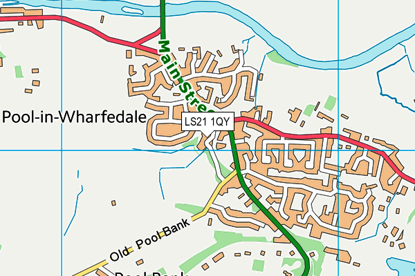 LS21 1QY map - OS VectorMap District (Ordnance Survey) LS21 1QY map - OS VectorMap District (Ordnance Survey)