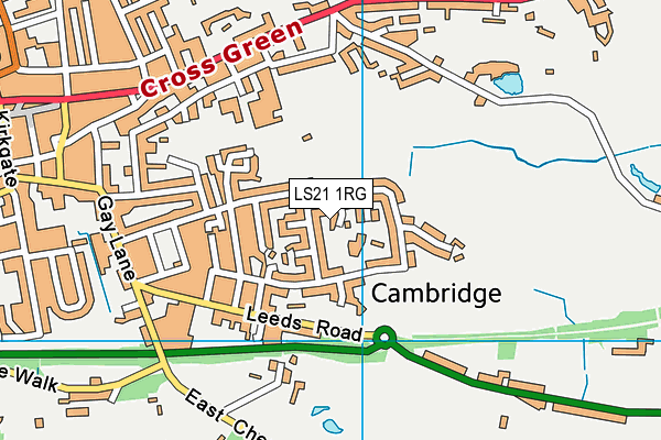 LS21 1RG map - OS VectorMap District (Ordnance Survey)