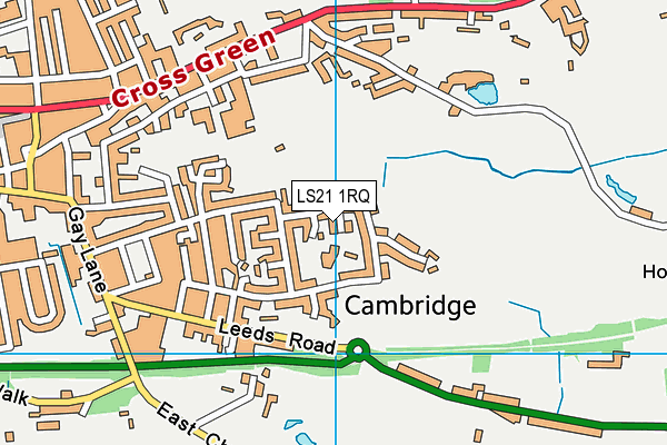 LS21 1RQ map - OS VectorMap District (Ordnance Survey)