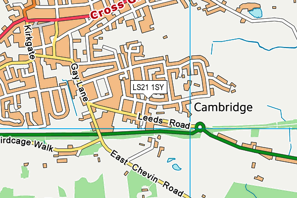 LS21 1SY map - OS VectorMap District (Ordnance Survey) LS21 1SY map - OS VectorMap District (Ordnance Survey)
