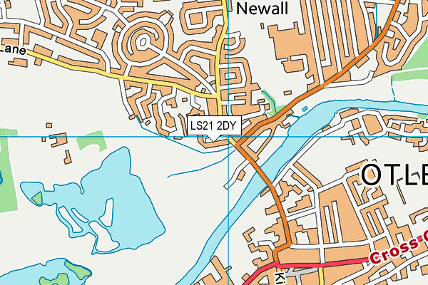 LS21 2DY map - OS VectorMap District (Ordnance Survey)