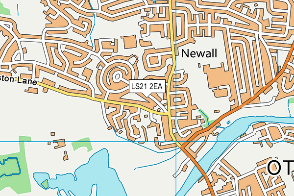 LS21 2EA map - OS VectorMap District (Ordnance Survey) LS21 2EA map - OS VectorMap District (Ordnance Survey)