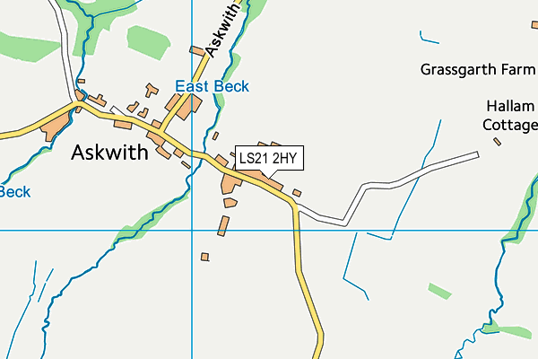LS21 2HY map - OS VectorMap District (Ordnance Survey) LS21 2HY map - OS VectorMap District (Ordnance Survey)