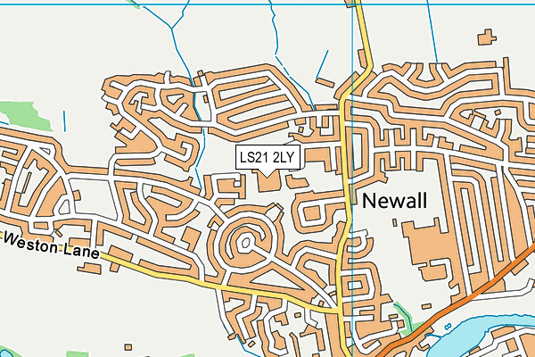 LS21 2LY map - OS VectorMap District (Ordnance Survey) LS21 2LY map - OS VectorMap District (Ordnance Survey)