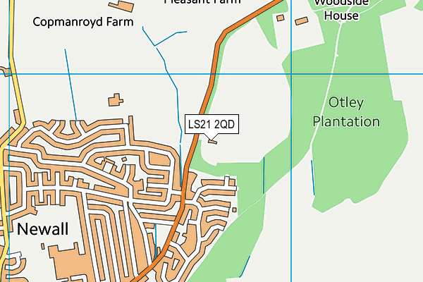 LS21 2QD map - OS VectorMap District (Ordnance Survey) LS21 2QD map - OS VectorMap District (Ordnance Survey)