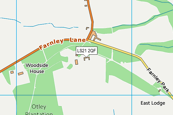 LS21 2QF map - OS VectorMap District (Ordnance Survey) LS21 2QF map - OS VectorMap District (Ordnance Survey)