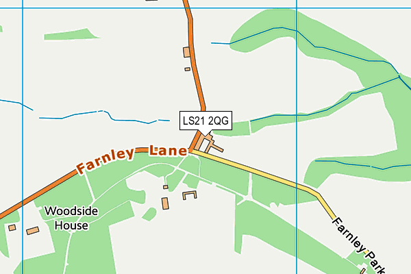 LS21 2QG map - OS VectorMap District (Ordnance Survey) LS21 2QG map - OS VectorMap District (Ordnance Survey)
