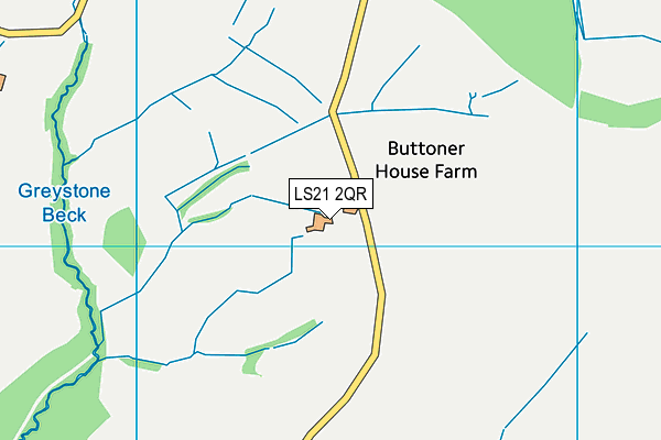 LS21 2QR map - OS VectorMap District (Ordnance Survey) LS21 2QR map - OS VectorMap District (Ordnance Survey)