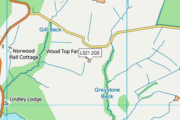LS21 2QS map - OS VectorMap District (Ordnance Survey) LS21 2QS map - OS VectorMap District (Ordnance Survey)