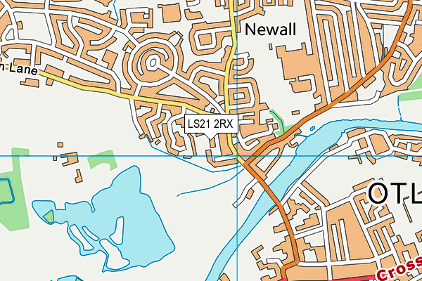 LS21 2RX map - OS VectorMap District (Ordnance Survey) LS21 2RX map - OS VectorMap District (Ordnance Survey)