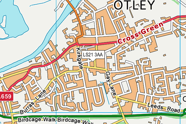 LS21 3AA map - OS VectorMap District (Ordnance Survey) LS21 3AA map - OS VectorMap District (Ordnance Survey)