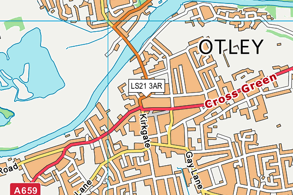 LS21 3AR map - OS VectorMap District (Ordnance Survey) LS21 3AR map - OS VectorMap District (Ordnance Survey)