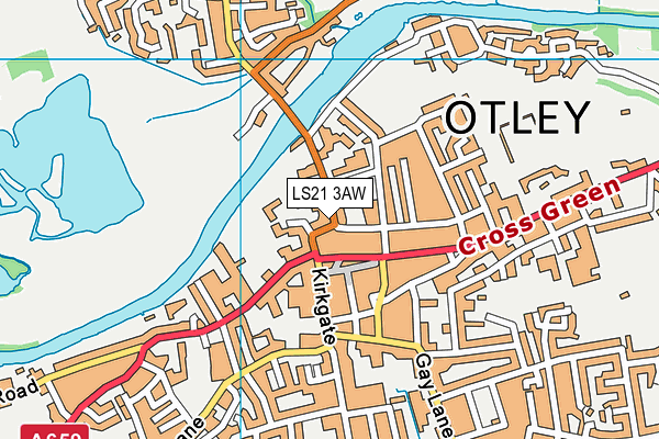 LS21 3AW map - OS VectorMap District (Ordnance Survey) LS21 3AW map - OS VectorMap District (Ordnance Survey)