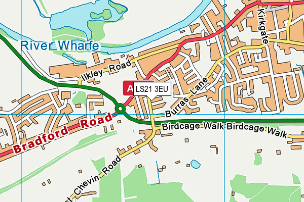 LS21 3EU map - OS VectorMap District (Ordnance Survey) LS21 3EU map - OS VectorMap District (Ordnance Survey)