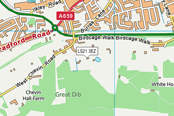 LS21 3EZ map - OS VectorMap District (Ordnance Survey) LS21 3EZ map - OS VectorMap District (Ordnance Survey)