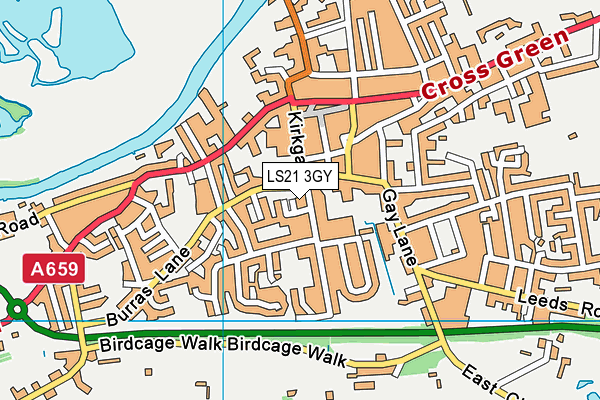 LS21 3GY map - OS VectorMap District (Ordnance Survey) LS21 3GY map - OS VectorMap District (Ordnance Survey)