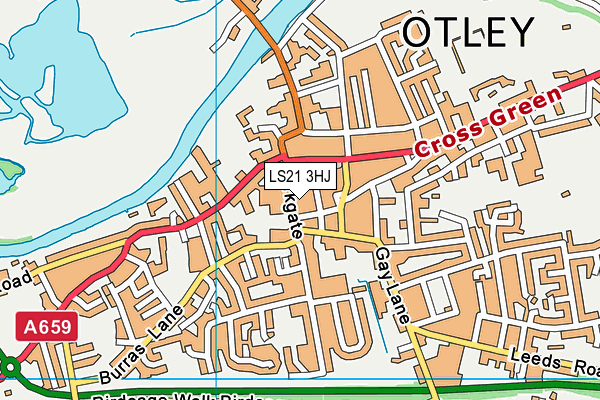 LS21 3HJ map - OS VectorMap District (Ordnance Survey) LS21 3HJ map - OS VectorMap District (Ordnance Survey)