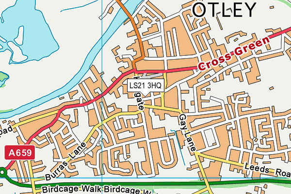 LS21 3HQ map - OS VectorMap District (Ordnance Survey) LS21 3HQ map - OS VectorMap District (Ordnance Survey)
