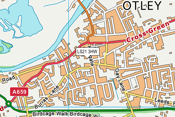LS21 3HW map - OS VectorMap District (Ordnance Survey) LS21 3HW map - OS VectorMap District (Ordnance Survey)