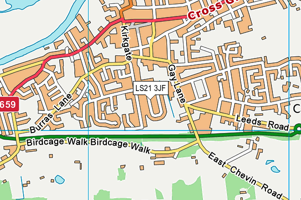 LS21 3JF map - OS VectorMap District (Ordnance Survey) LS21 3JF map - OS VectorMap District (Ordnance Survey)