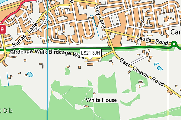 LS21 3JH map - OS VectorMap District (Ordnance Survey) LS21 3JH map - OS VectorMap District (Ordnance Survey)