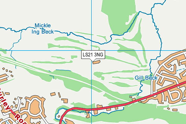 LS21 3NG map - OS VectorMap District (Ordnance Survey) LS21 3NG map - OS VectorMap District (Ordnance Survey)