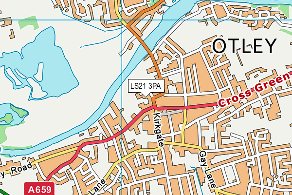 LS21 3PA map - OS VectorMap District (Ordnance Survey) LS21 3PA map - OS VectorMap District (Ordnance Survey)