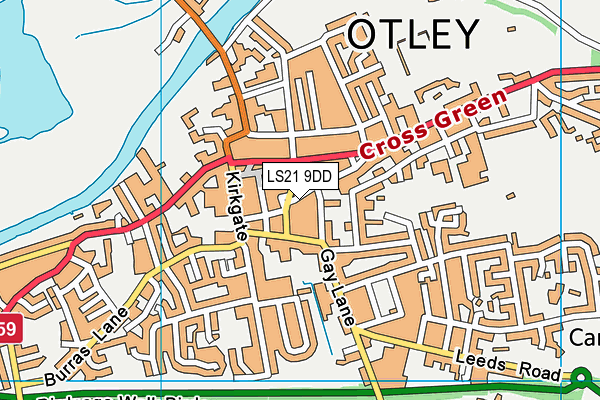 LS21 9DD map - OS VectorMap District (Ordnance Survey) LS21 9DD map - OS VectorMap District (Ordnance Survey)