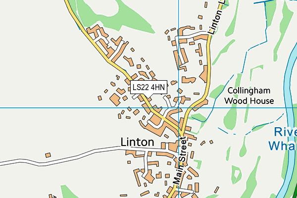 LS22 4HN map - OS VectorMap District (Ordnance Survey) LS22 4HN map - OS VectorMap District (Ordnance Survey)