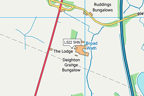 LS22 5HN map - OS VectorMap District (Ordnance Survey) LS22 5HN map - OS VectorMap District (Ordnance Survey)