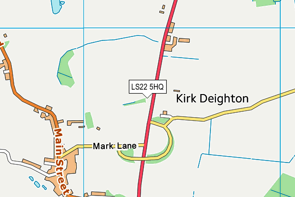 LS22 5HQ map - OS VectorMap District (Ordnance Survey) LS22 5HQ map - OS VectorMap District (Ordnance Survey)