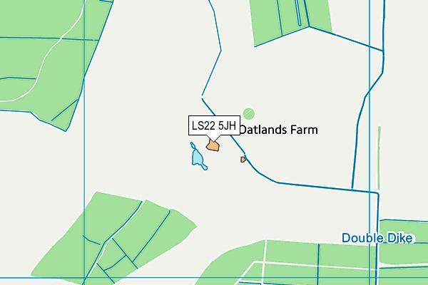 LS22 5JH map - OS VectorMap District (Ordnance Survey) LS22 5JH map - OS VectorMap District (Ordnance Survey)