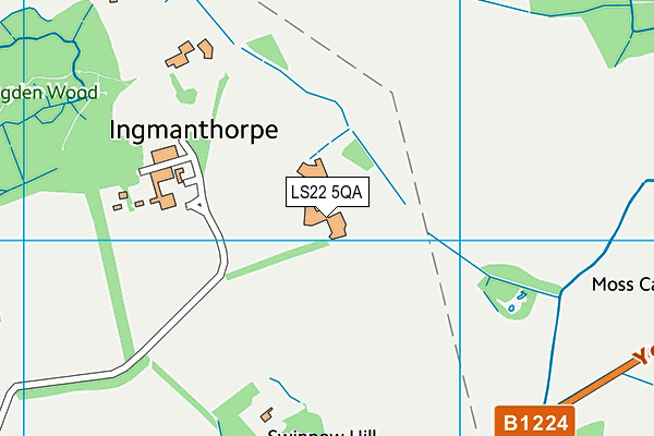 LS22 5QA map - OS VectorMap District (Ordnance Survey) LS22 5QA map - OS VectorMap District (Ordnance Survey)